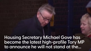 Michael Gove joins the list of high-profile Tory MPs to stand down