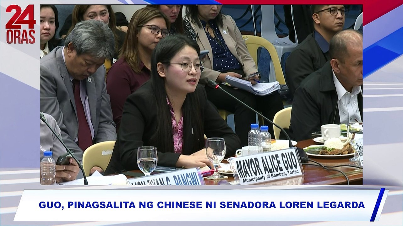 Guo, pinagsalita ng Chinese ni Sen. Loren Legarda