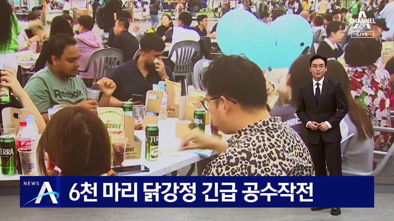 외국인 1만 명 치맥 파티…6천 마리 닭강정 공수작전