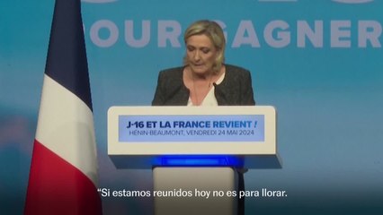 Marine Le Pen: "Por toda Francia, por toda Europa, estamos ganando la batalla"