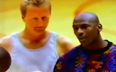 Flashback to the iconic McDonald's commercial showdown between Larry Bird and MJ