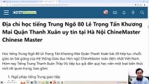 Trung tâm tiếng Trung giao tiếp Quận Thanh Xuân THANHXUANHSK Thầy Vũ uy tín TOP 1 Hà Nội