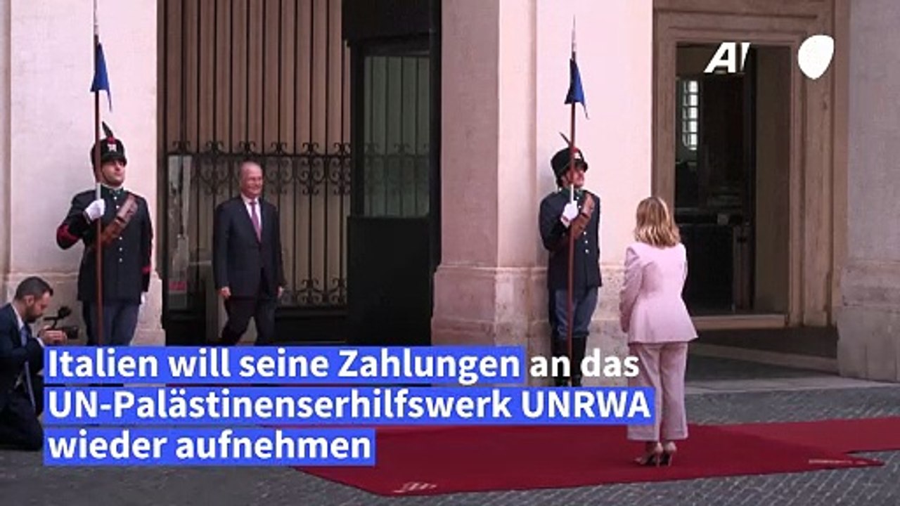 Italien nimmt Zahlungen an UN-Palästinenserhilfswerk wieder auf