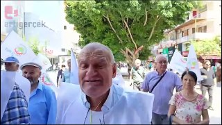Mersin'in Tarsus, Tüm Emeklilerin Sendikası miting düzenledi