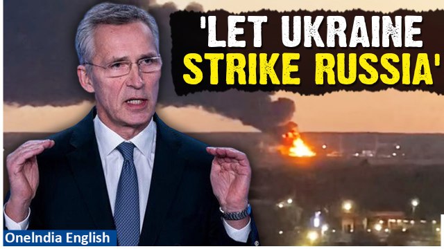 NATO Chief Urges Ukraine to Strike Russia with Western Arms - Moscow Dismisses Alleged Restrictions