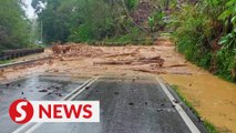 Non-stop rain causes landslides at Penampang-Tambunan stretch