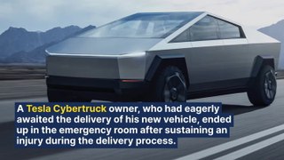 Ouch! Tesla Cybertruck Delivery Ends In Emergency Room Visit For Eager Owner As Sharp Edge Cuts His Wrist