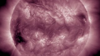 Amazing One-Week Time-Lapse Capturing A Gigantic Coronal Hole On Sun Via NASA's Solar Dynamic Observatory