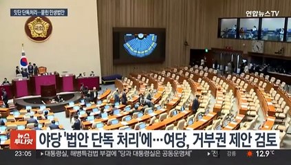 전세특별법·민주유공자법 '야 단독 처리'…민생법안은 줄폐기