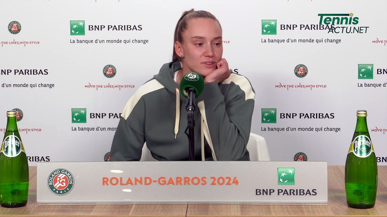 Tennis - Roland-Garros 2024 - Elena Rybakina : "It’s always the same questions…”