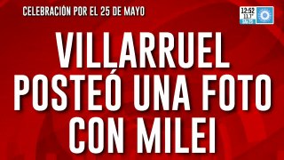 25 de Mayo libertario: Villarruel posteó una foto junto a Milei