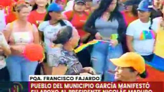 Nueva Esparta | Pueblo del mcpio. García toma las calles en respaldo al Presidente Nicolás Maduro
