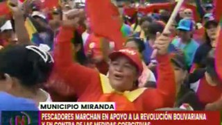 Zulia | Pescadores marchan en rechazo a las sanciones y en apoyo al Presidente Nicolás Maduro