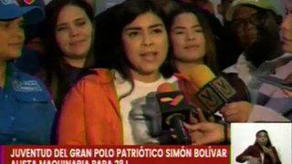Caracas | Juventud del GPPSB reafirman su compromiso y apoyo a la Revolución Bolivariana