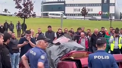 Tofaş Şahin böyle uçtu.. Facianın yaşandığı kaza kamerada