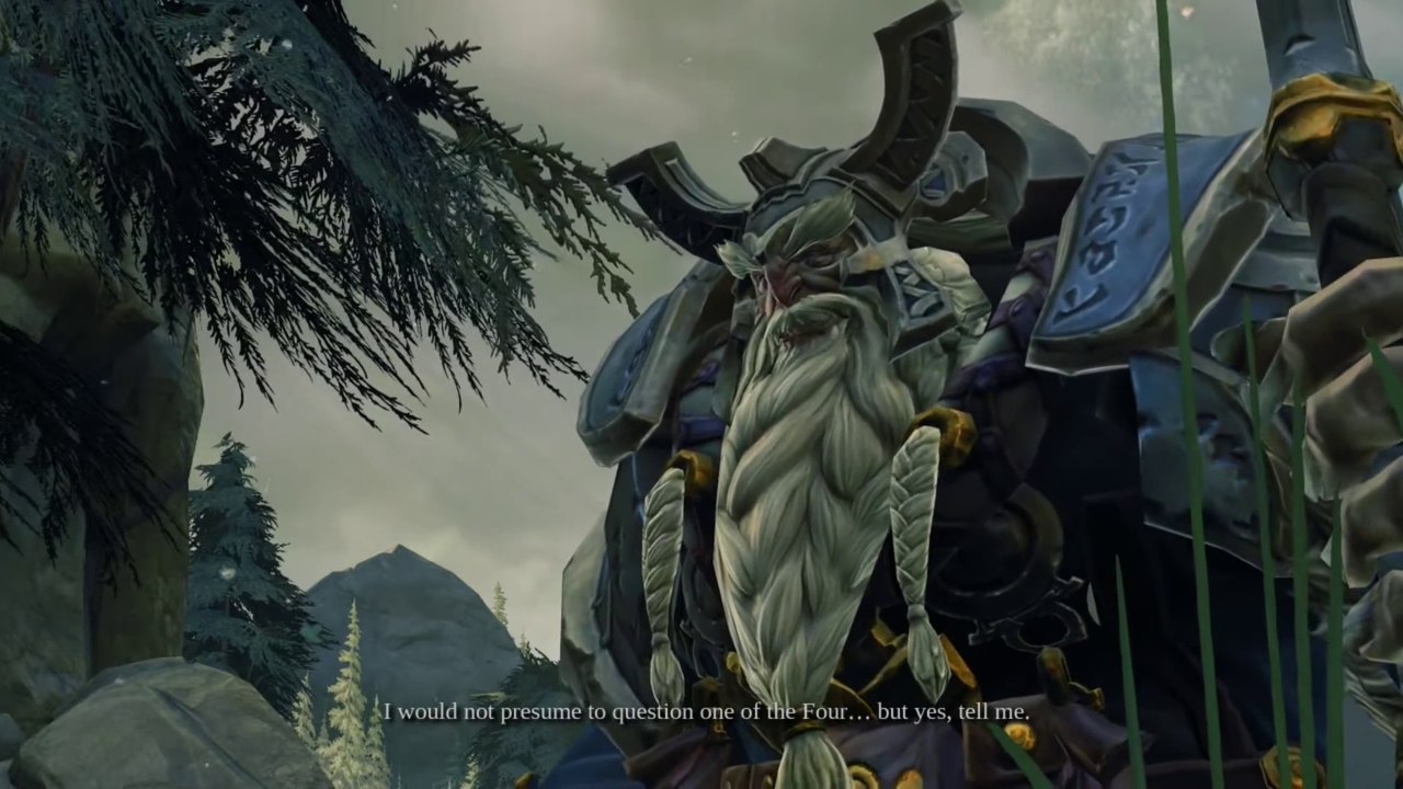 Elder Eideard all dialogue cutscenes Darksiders...