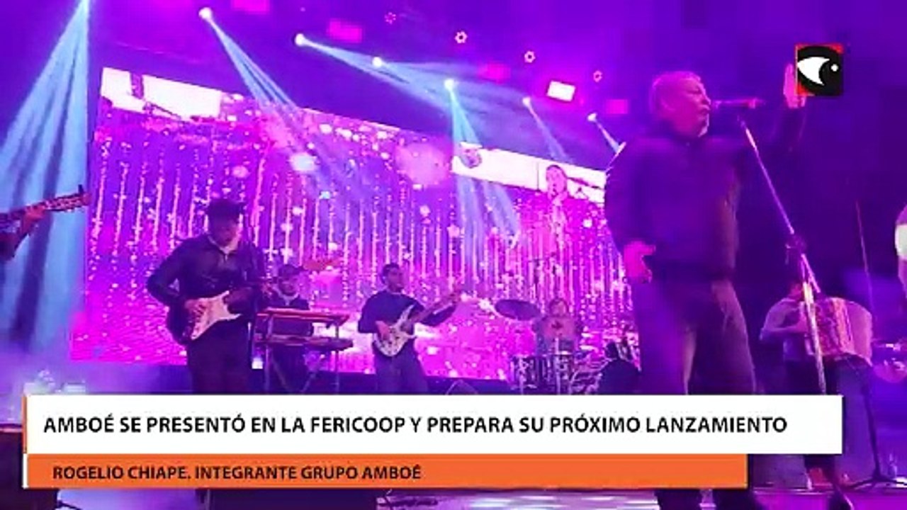 Amboé se presentó en la Fericoop y prepara su próximo lanzamiento ...