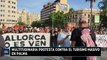 Multitudinaria protesta contra el turismo masivo en Palma