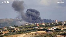 Libano, attacco israeliano nel sud del Paese: colonne di fumo si alzano in cielo