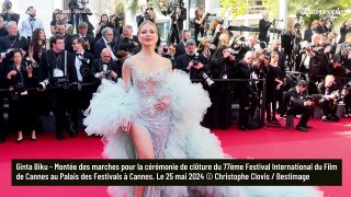 PHOTOS Grimace, transparence et noeud papillon original... Dernier tapis rouge an apothéose pour le 77e Festival de Cannes