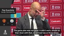 Guardiola takes blame for City Cup defeat due to first half tactics