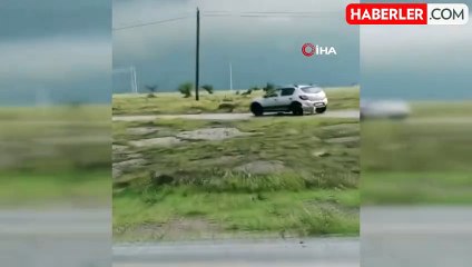 Kayseri'de Otomobile İle Bağlanan Köpeği Sürükleyen Şahıs Yakalandı