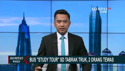 Bus Study Tour SD Tabrak Truk di Sumsel, 2 Orang Tewas
