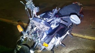 Motociclista de 42 anos é socorrido após acidente no Bairro Alto Alegre