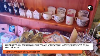 Alegrarte un espacio que mezcla el café con el arte se presentó en la Expo Té 2024