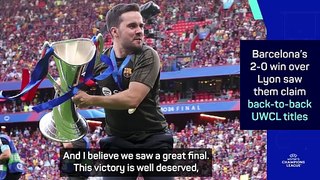 Giráldez and Bonmatí react to Barcelona's 'special' UWCL triumph