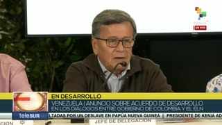 Pablo Beltrán, jefe negociador del ELN describe el acuerdo de desarrollo como una propuesta de paz