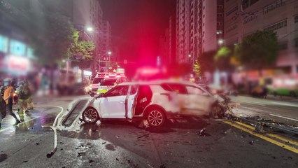 인천 부평동에서 SUV와 택시 충돌...3명 사상 / YTN