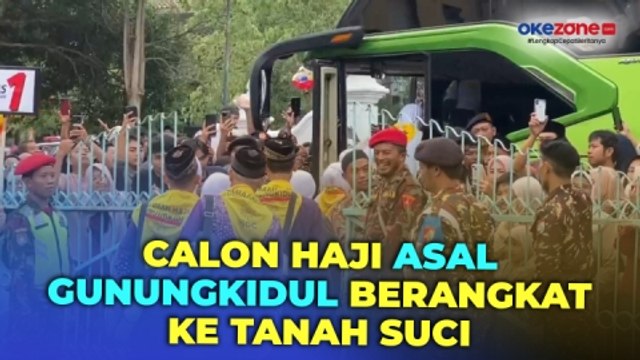 Suasana Haru Selimuti Pemberangkatan Calon Jemaah Haji di Kabupaten Gunungkidul