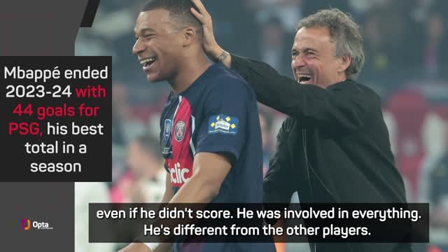 Luis Enrique bids generous farewell to 'irreplaceable' Mbappé