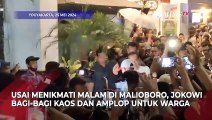 Momen Jokowi Bagi-Bagi Kaos hingga Amplop ke Warga di Malioboro