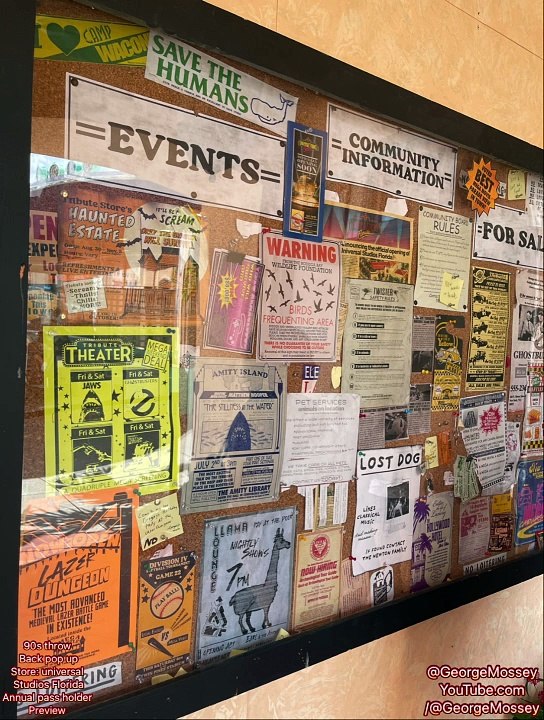 90s throw back Tribute Store: Universal Studios Orlando Resort. Passholder Preview