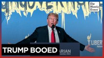 Trump confronts repeated booing during Libertarian convention speech