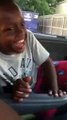 Black Funny Kid Laughing In Car Vine