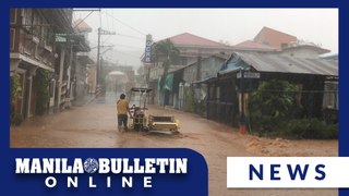 Several areas in Mauban, Quezon experience high floods due to #AghonPH
