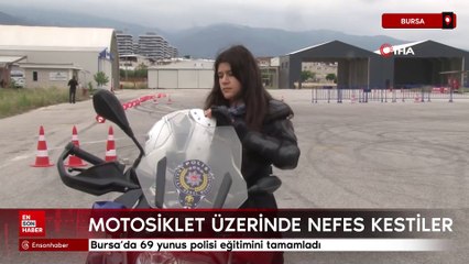 Bursa'da 69 yunus polisi eğitimini tamamladı