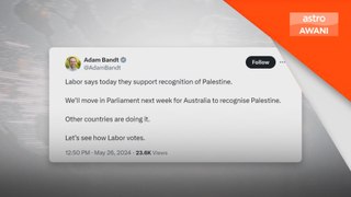 Australia mungkin adakan undian, iktiraf Palestin sebagai negara berdaulat