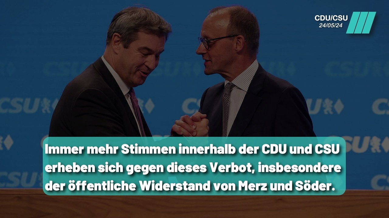 CDU und CSU gegen von der Leyens Verbrenner Verbot