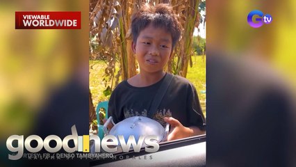 Batang naglalako ng isda, nakatanggap ng regalo sa kaldero? | Good News