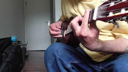 Sarabande from Violin Sonata 1 by Bach on Guitalele (Al di Meola version)