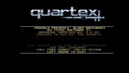 Amiga Cracktro - The Blues Brothers by Quartex