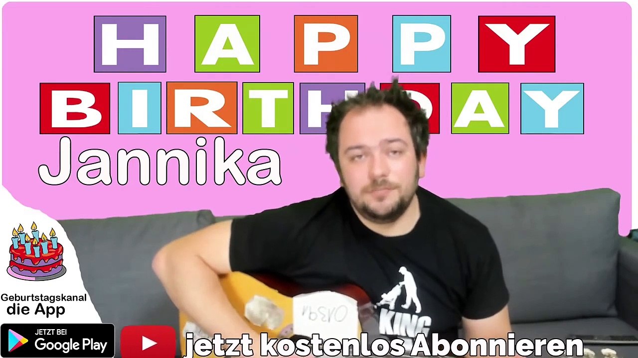 Happy Birthday, Jannika! Geburtstagsgrüße an Jannika