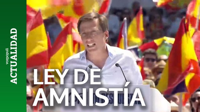 Martínez-Almeida: Pedro Sánchez amnistía a delincuentes para salvar su presidencia del Gobierno