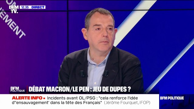 Débat Macron/Le Pen: Il y a une volonté de faire disparaitre toutes les autres forces politiques , explique Jérôme Fourquet (IFOP)