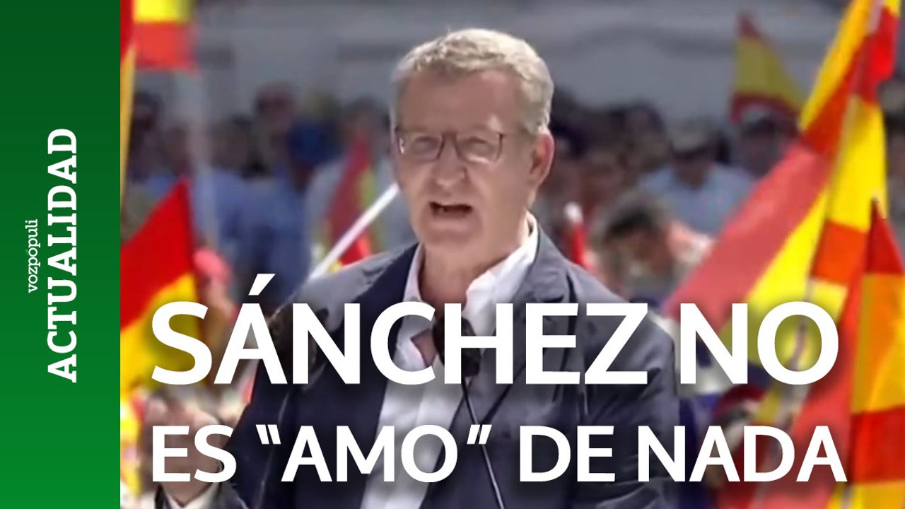 Feijóo sobre los ministros que califican a Sánchez de "amo": "No es el amo de nada. España no tiene amo"