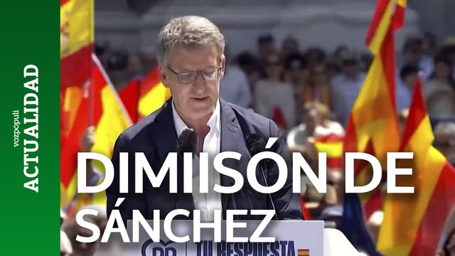 Feijóo pide la dimisión de Sánchez porque nos ha mentido a todos